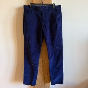 Greyson Corduroy Apaloosa Pants Mens 34x32 (34x31) Straight Cobalt Blue Trouser